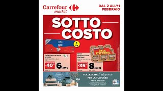 Volantino Carrefour Market dal 2 al 11 febbraio 2024 [upl. by Seavir]