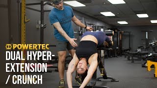 Dual Hyperextension  Crunch Demo [upl. by Rici]