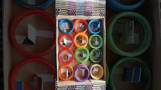 Creative bangles 🎉💥 bangle storage box bangla craft simplerecipe colors shorts [upl. by Ah802]