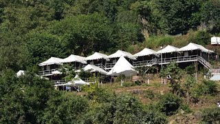 The Only Balcony Camps In Rishikesh Rudraksh Resort rishikesh camping [upl. by Nyraf230]