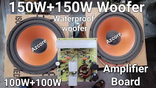 Amplifier 100W100W 52001943 Sound Test  150W150W Shiva Waterproof Woofer Sound Test  Tech SB [upl. by Ahrens]