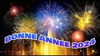 bonne année 2024 animée 🎷🎧🎼🎸 happy new year 2024 avec compteur [upl. by Natty]