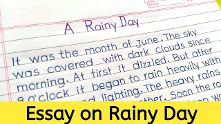 Essay on Rainy Day in English a rainy day essay in EnglishRainy Day [upl. by Notac]