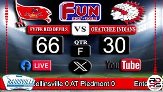 Fyffe vs Ohatchee  1st Round of AHSAA Playoffs  November 7 2024  FUN 927 FMs LIVE Broadcast [upl. by Miehar208]