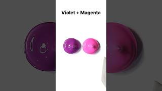 Violet  Magenta  colormixing satisfying oddlysatisfying art colors asmr shorts [upl. by Enelra]