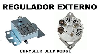 COMO INSTALAR REGULADOR DE VOLTAJE EXTERNO CHRYSLER JEEP DODGE [upl. by Ihdin]