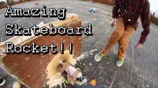 Mentos And Coke Skateboard Rocket [upl. by Ginzburg]