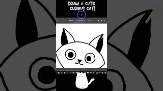 Draw a Simple Cute Curious Cat in Krita [upl. by Laius]