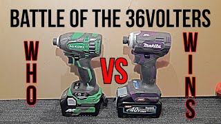 Makita 40v Impact Driver vs HiKOKI 36v Impact Driver  36v Impact Driver Showdown [upl. by Attenoj]