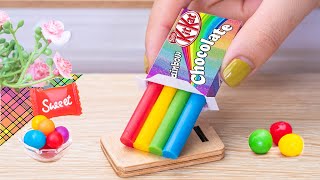 Best Miniature Chocolate Cake Decorating Ideas 🌈 Satisfying Mini Rainbow KitKat Cake Dessert Video [upl. by Erreit]