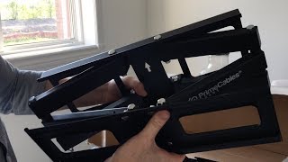 Full Motion TV Wall Mount Swivel Unboxing  PrimeCables [upl. by Etteraj192]