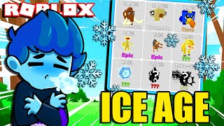 Crafteo las NUEVAS MASCOTAS de ICE AGE en CLICKER SIMULATOR Roblox [upl. by Aiuqenehs298]