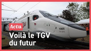 La SNCF présente les futurs TGVM qui entreront en circulation en 2025 [upl. by Rolyt699]