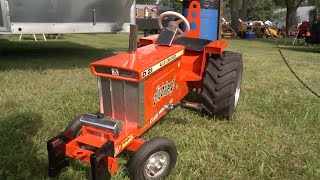 Impressive Pedal Power Collection Of Allis Chalmers Tractors  Vintage Farm Pedal Tractors [upl. by Knobloch691]