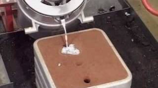 Sand Casting 2 Pouring Aluminium [upl. by Bow227]