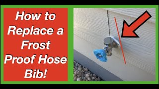 How to Replace a Frost Proof Hose Bib DIY Garden Hose Spigot [upl. by Aenyl]