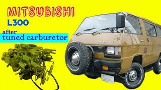 Mitsubishi L300 petrol van after tuned carburetor [upl. by Korella]