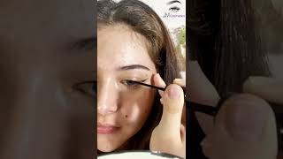 Cómo Hacer el delineado de Gato🐈‍⬛ 🔥👌 maquillajeprincipiantes makeuptutorial [upl. by Tedra]