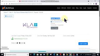 KLA Tencor Software Off Campus Drive CTC is 22  30 LPA  Private Jobs Work From Home JobsApply [upl. by Petuu181]