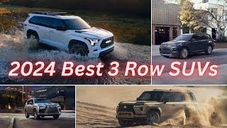 2024 Best 3 Row SUVs  Top 7 Seaters SUVs [upl. by Bray695]