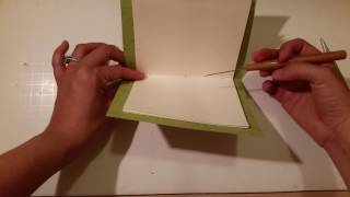 How to Make a Simple Book with a Thread Binding [upl. by Ylera]