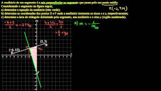 Mediatriz  geometria analítica parte 1 [upl. by Omidyar335]