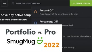 SmugMug Portfolio vs Pro  The difference between the plans [upl. by Eelesor]