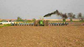 John Deere 6030 and 24 Row Kinze Planter 2 [upl. by Serra]