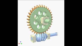 Globoid Worm And Pin Gear [upl. by Sidonius]