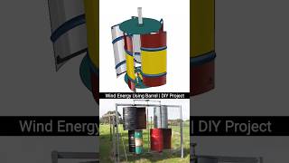 DIY Wind Turbine from Barrels EcoFriendly Energy on a Budget inovative windenergy windpower [upl. by Akinirt]