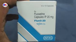 Flunil 20mg Capsule  Fluoxetine Capsule  Flunil20 Capsule Uses Benefits Dosage Review in Hindi [upl. by Yroggerg]