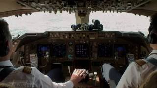 Pilotseyetv  Lufthansa Boeing 747 Approach and Landing at KLAX English Subtitles [upl. by Epilif]