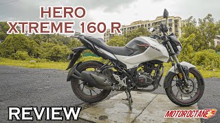 Hero Xtreme 160R  Better than Apache 160  Review  Hindi  MotorOctane [upl. by Chancey]