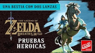 TLOZ Breath of the Wild  Pruebas heroicas  The Crowned Beast Una bestia con dos lanzas [upl. by Ahselaf]