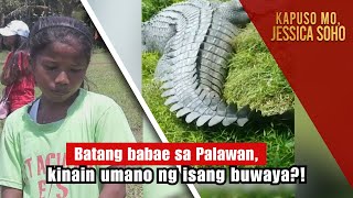 Batang babae sa Palawan kinain umano ng isang buwaya  Kapuso Mo Jessica Soho [upl. by Lohse551]