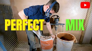 Get The Perfect Plaster Mix 5 Minutes FLATPlastering Crash Course [upl. by Ayotyal]