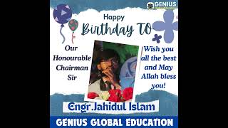 GeniusGlobalEducation Genius EngrJahidulIslam EducationalConsultant [upl. by Lapointe]