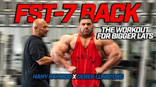 FST7 Back  Get Big Lats with Derek Lunsford X Hany Rambod [upl. by Destinee]