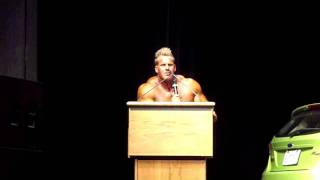 Jay Cutlers speech after guest posing in Saskatoon [upl. by Ultun879]