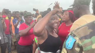 Breaking News VP of Liberia talks to protesters [upl. by Naujtna]