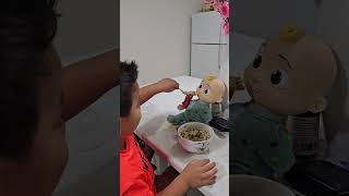 Feeding MrJ J cutebaby kidsactivities kids funny [upl. by Lustick]