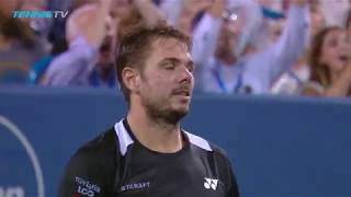 ELECTRIFYING Federer amp Wawrinka rally  Cincinnati 2018 QuarterFinal [upl. by Adelaida]