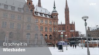 Schnee in Wiesbaden sorgt für Verkehrschaos [upl. by Ddarb]