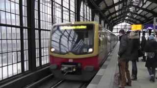 Berlin SBahnFahrt von Friedrichstraße nach Bellevue über Hauptbahnhof City train ride [upl. by Bone]