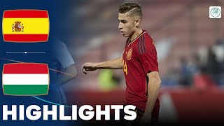 Spain vs Hungary  Highlights  U21 Euro Qualification 17112023 [upl. by Frechette]