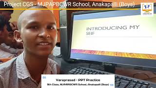 Varaprasad PPT Practice 9th Class MJPAPBCWR School Anakapalli [upl. by Elicia]