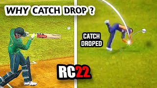 Real Cricket 22  Why Catch Drop  Rc22 Fielding Tips 1 [upl. by Cash905]