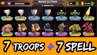 7 Troop Cards  7 Spell Cards Castle Crush [upl. by Gardia]