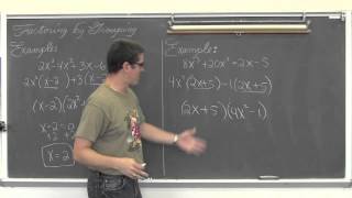 Factoring Polynomials by Grouping [upl. by Belicia170]