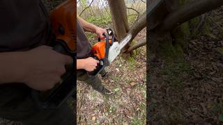 STIHL  MS 180 запуск і робота [upl. by Kursh]